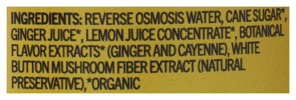 Moonglade Organic Ginger Beer- Tangy Lemon and Spicy Ginger-12 Pack