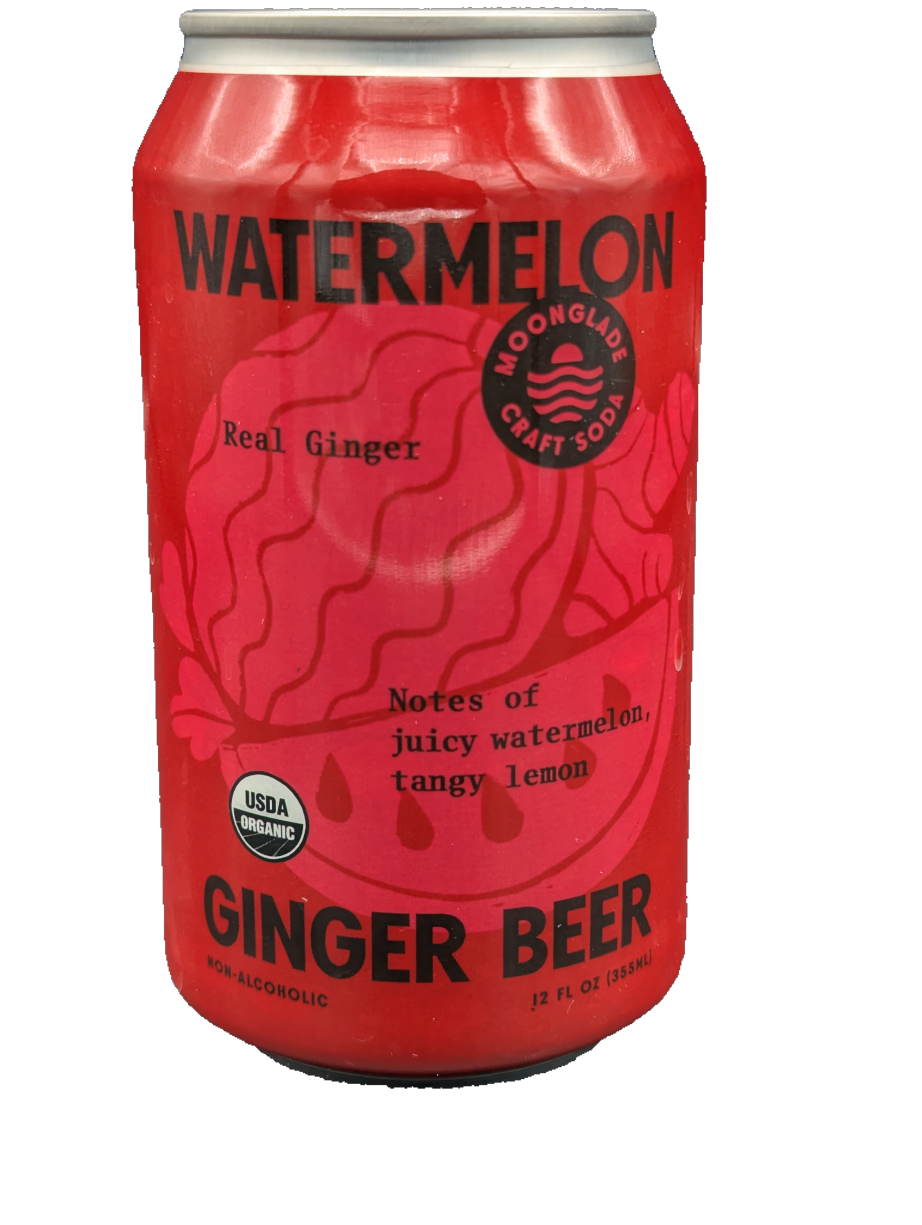 Moonglade Watermelon Ginger Beer- Real Watermelon Essence, Tangy Lemon and Spicy Ginger