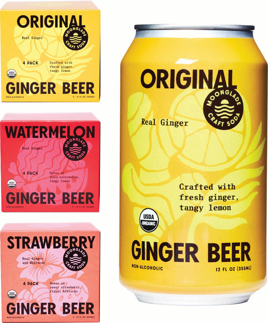 Variety Pack of Moonglade Craft Ginger Beer