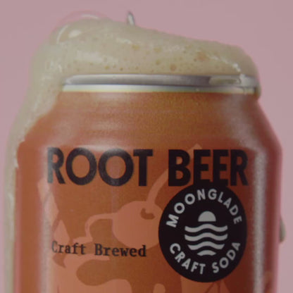Moonglade Organic Root Beer- Creamy Vanilla Sweet Birch and Rich Molasses- 12 Pack
